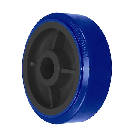 Durastar Wheel, 6X2 Duration Polyurethane, Polyolefin (Dark Blue L Black), 1-3/1 620PTU84U
